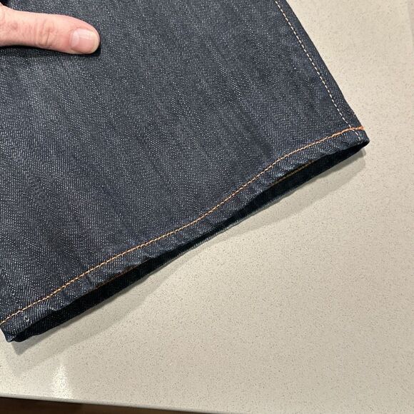 ED HARDY by Christian Audigier Men Jean 40x32  Y2K 09 Button Fly  Straight Fit - Picture 7 of 13